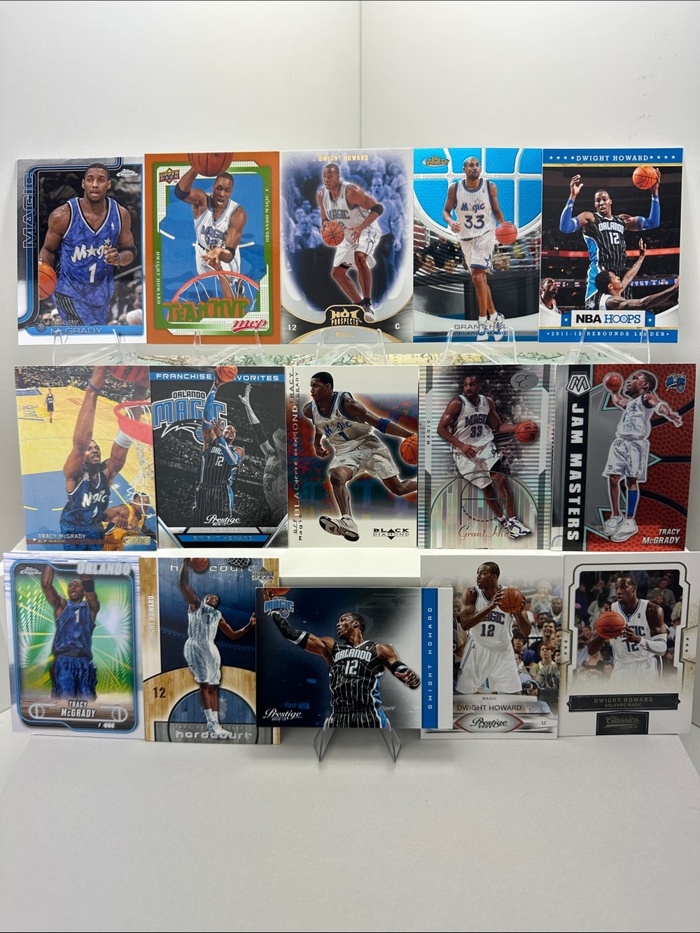 Tracy McGrady, Dwight Howard, Grant Hill Orlando Magic vintage stars lot of 15